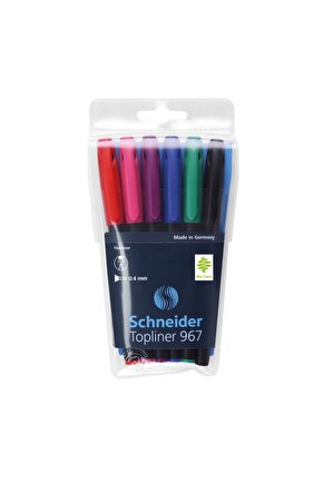 Schneıder Toplıner 967 Fiber Uçlu Kalem 0,4 Mm 6lı Scr101