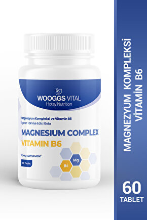 Magnezyum Kompleksi ve Vitamin B6 60 Tablet
