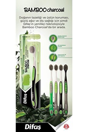 Bamboo Charcoal Diş Fırçası Yumuşak