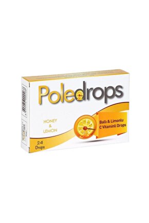Poledrops Pastil Ballı & Limonlu C Vitaminli 24 Lü