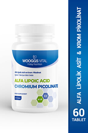 Alfa Lipoic Asit ve Chromium Picolinate İteg 60 Tablet