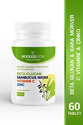 Beta Glukan Kara Mürver C Vitamini Ve Çinko 60 Tablet