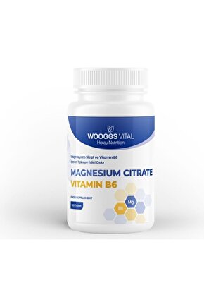 Wooggs Vıtal Magnesıyum Sıtrat Ve Vıtamın B6 Iteg 120 Tablet