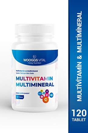 Multivitamin Ve Multimineral Içeren Takviye Edici Gıda 120 Tablet
