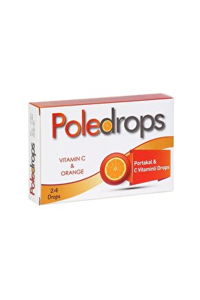 Poledrops Pastil Portakal & C Vitaminli 24 Lü