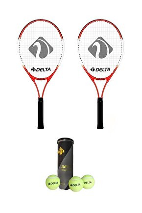 2 Adet Max Joys 21 İnç Çocuk Tenis Raketi + 2 Adet Tenis Çantası +  3 Adet Prof. Seviye Maç Topu