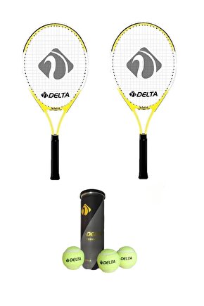2 Adet Max Joys 19 İnç Çocuk Tenis Raketi + 2 Adet Tenis Çantası +  3 Adet Prof. Seviye Maç Topu