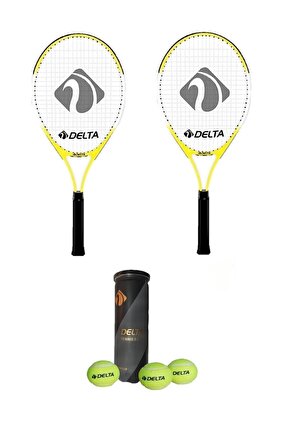 2 Adet Max Joys 19 İnç Çocuk Tenis Raketi + 2 Adet Tenis Çantası +  3 Adet Expert Seviye Maç Topu