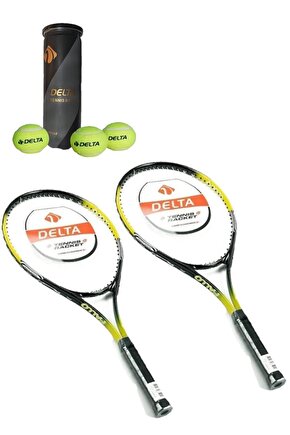 2 Adet Fallo 27 İnç L2 Grip Yetişkin Tenis Raketi + 2 Adet Tenis Çantası + 3 Adet Expert Maç Topu