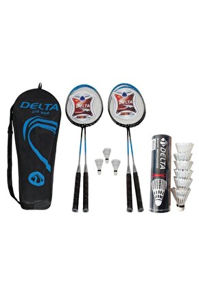 4 Adet Badminton Raketi + Badminton Çantası + 9 Adet Badminton Topu Seti
