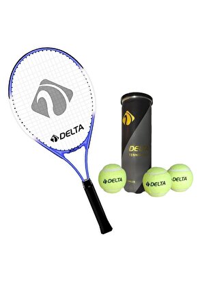 Max Joys 25 İnç Çocuk Tenis Raketi + Çantası + Vakumlu Tüpte 3 Adet Tenis Maç Topu Seti