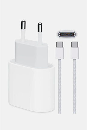 Apple 35w Usb-c Ultra Hızlı Şarj Aleti Seti Iphone 15 - 16 - 17 - Pro - Pro Max Uyumlu