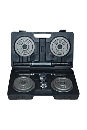 15 Kg Deluxe Gri Döküm Plaka Çantalı Set