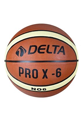 6 Numara Pro X Deluxe Kauçuk 6 Numara Basketbol Topu Kahverengi Pompa dahil değildir
