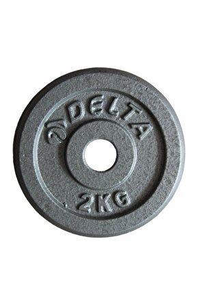 25,4 Mm Çapında Barlarla Kullanıma Uygun 2 Kg X 2 Adet Toplam 4 Kg Parlak Gri Döküm Plaka Ağırlık