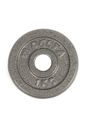25,4 Mm Çapında Barlarla Kullanıma Uygun 1 Kg X 2 Adet Toplam 2 Kg Parlak Gri Döküm Plaka Ağırlık