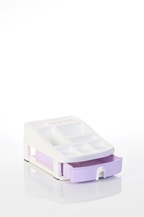 Co 7200 Çok Amaçlı Çekmeceli Organizer Pastel Mor