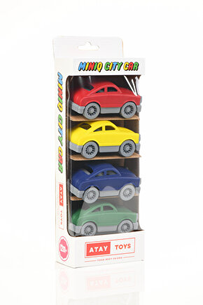 MINIQ CITY CAR AUTO CLASSIC 4’LÜ SET OYUNCAK ARABA