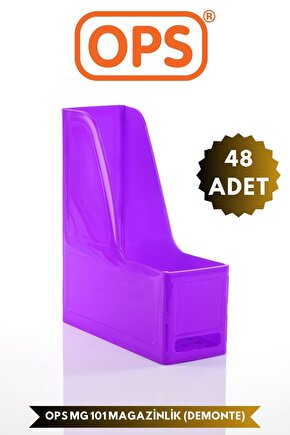 MG 101 A4 DEMONTE 48Lİ PLASTİK DİKEY MAGAZİNLİK KLASÖR ARŞİV KUTUSU ORGANİZER SAKLAMA DEPOLAMA