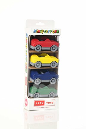 MINIQ CITY CAR CABRIO CLASSIC 4’LÜ SET OYUNCAK ARABA