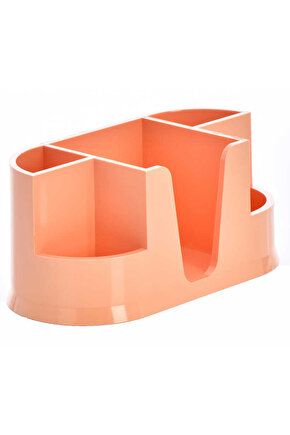 Klm 209 Masaüstü Organizer Kalemlik Pastel Turuncu