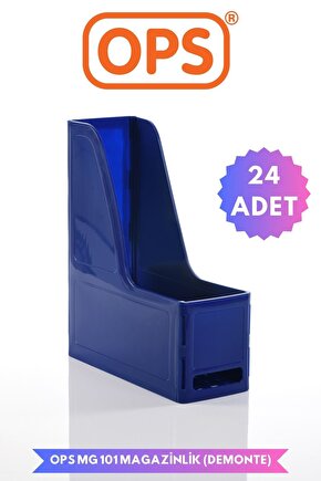 MG 101 A4 DEMONTE 24LÜ PLASTİK DİKEY MAGAZİNLİK KLASÖR ARŞİV KUTUSU ORGANİZER SAKLAMA DEPOLAMA