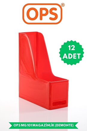 MG 101 A4 DEMONTE 12Lİ PLASTİK DİKEY MAGAZİNLİK KLASÖR ARŞİV KUTUSU ORGANİZER SAKLAMA DEPOLAMA