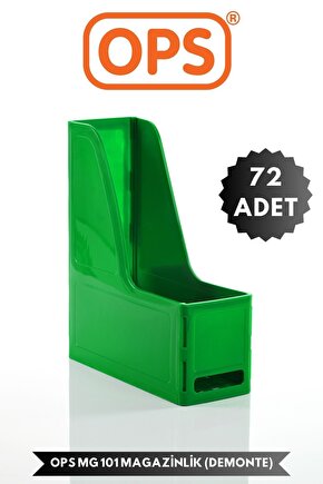 MG 101 A4 DEMONTE 72Lİ PLASTİK DİKEY MAGAZİNLİK KLASÖR ARŞİV KUTUSU ORGANİZER SAKLAMA DEPOLAMA