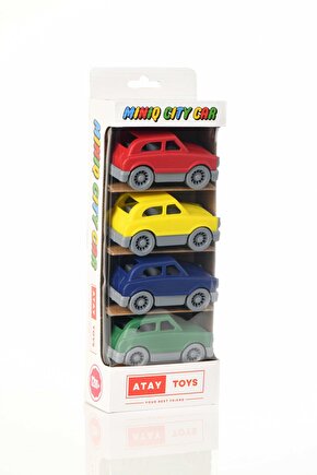 MINIQ CITY CAR SUV CLASSIC 4’LÜ SET OYUNCAK ARABA