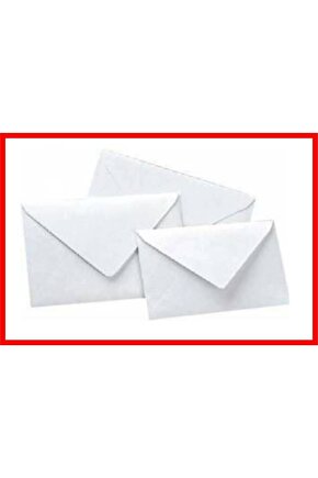Düğün Atkı Zarfı,mektup Zarfı, Para Zarfı, Beyaz 1. Hamur Davetiye Zarfı 114x162mm(1 PAKET) 100 Adet