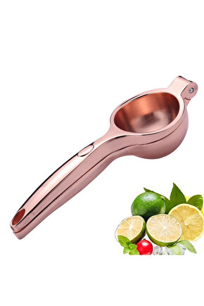 Rose Paslanmaz Çelik Kaplama Limon Sıkacağı Narenciye sıkacağı (Büyük Boy)