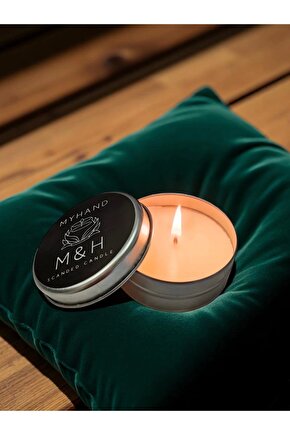 MyHand Soyawax Gümüş Teneke Mum Amour Eternal Esans Kokulu Kutu Mum 60 Gr
