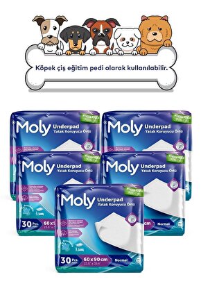 Yatak Koruyucu Örtü 60x90 Cm 30lu X5 Adet