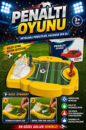 Penaltı Oyunu - Futbol Maçı Oyuncak - Futbol Oyuncakları - Top Oyuncak Langırt Setleri - Langırt Oyu