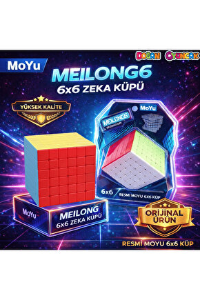 Orijinal MoYu Meilong 6x6 Küp - Moyu Speed Cube - Moyu 6x6 Zeka Küpü - Zeka Küpü - Rubik Küp