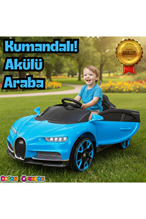 Bravo GT Mavi Uzaktan Kumandalı 4X2 12 Volt Akülü Araba - RC Bugatti Akülü Araba