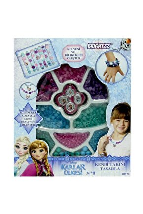 Karlar Ülkesi Elsa Çantalı Boncuk Takı Seti Kız Oyuncakları