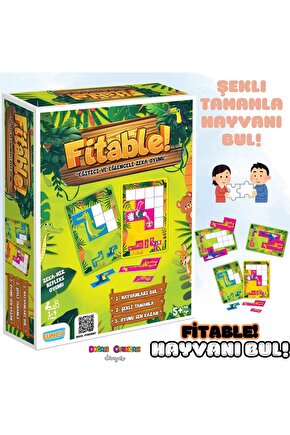 Fitable Hayvan Oyunu - Eşleştirme Aktivite Oyunu - Şekil Tamamlama Oyunu - Akıl Oyunu Zeka Oyunu - H
