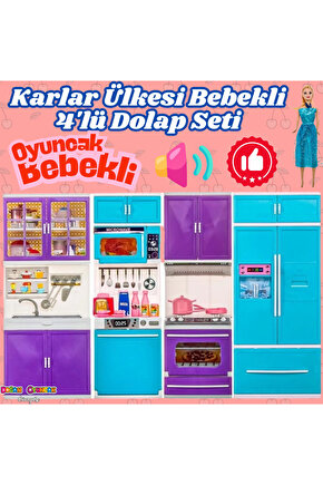 4 Lü Dolap Bebekli Karlar Ülkesi 02339