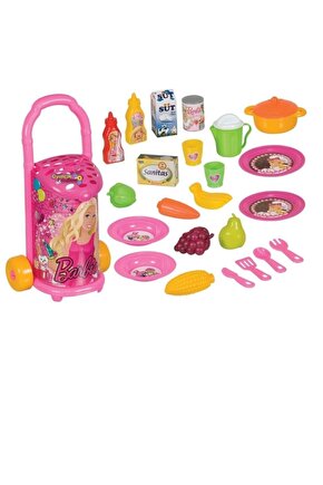 Barbie Oyuncak Pazar Arabası 25 Parça