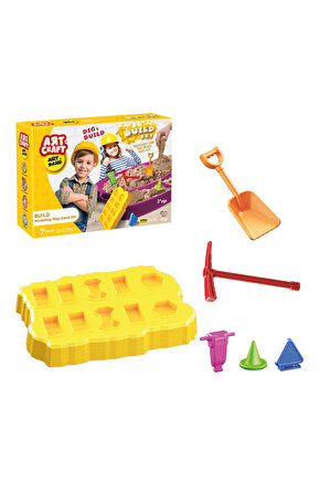 Inşaat Seti Kinetik Oyun Kumu (750 Gr.) - Art Craft Kinetik Kum Seti - Oyun Kumu - Art Sand Kumu