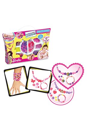 Barbie Takı Seti Küçük El Çantası - Takı Setleri - Kolye Seti - Bilezik Seti - Boncuk Seti
