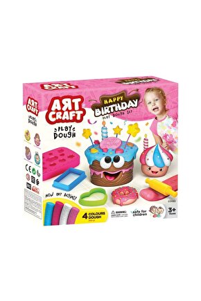 03683 Art Craft Doğum Günü Hamur Set 200 gr