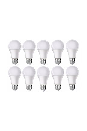 10 Watt Led Ampul 10 Lu Paket 900 Lümen 6400k Beyaz Işık Uzun Ömürlü-hızlı Kargo 10 Lu Paket