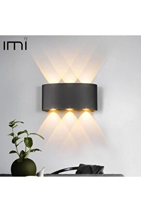 Uranüs 6 W. Gün Işığı Ledli Dekoratif Işık Süzmeli Iç Ve Dış Mekan Modern Aplik (ELEKTRİKLE ÇALIŞIR)