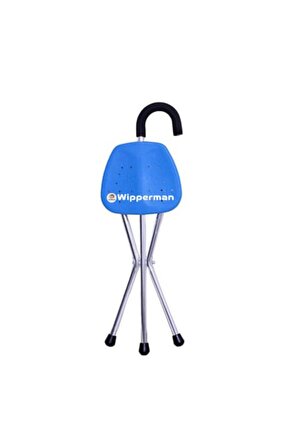 Wipperman W 521_ M Oturaklı Baston – Portatif ve Ergonomik Destekli Baston