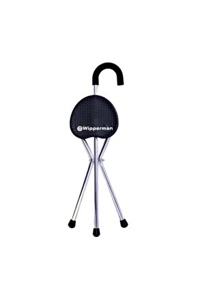 Wipperman W 521 Oturaklı ve Portatif Baston Dayanıklı Ergonomik Katlanabilir