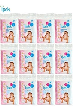 İpek Hidrofil Maxi Bebek Pedi 60lı (12li Paket)