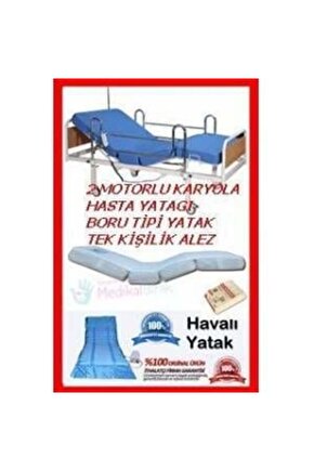 2 Motorlu Hasta Karyolası Hasta Karyolası Emek Hasta Yatakları