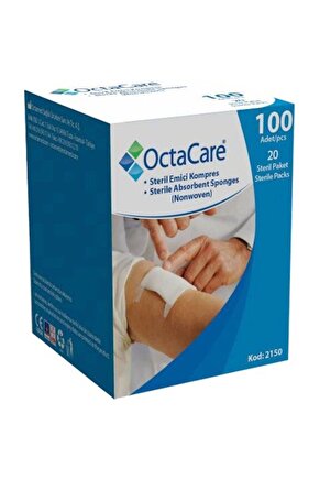 Gaz Kompres - Steril - 7,5cmx7,5cm - 100 Lü Kutu Octacare